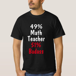 Math Teacher Badass T-Shirt