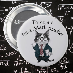Math Teacher badge trust me mathematics professor 