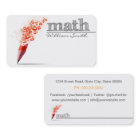 Math Teacher Business card