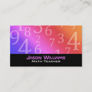Math teacher Business Cards