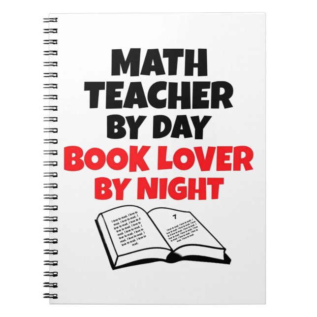 Math Teacher by Day Book Lover by Night (Front)