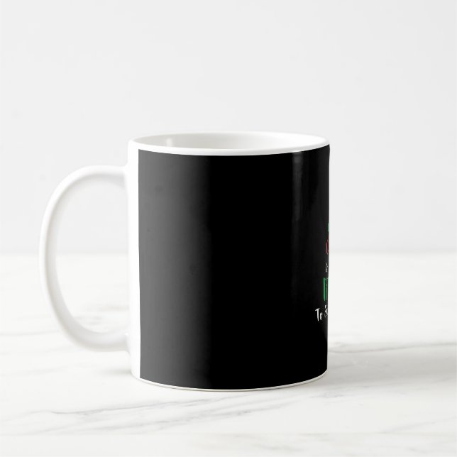 Math Teacher Christmas Elf Gift design Coffee Mug (Left)