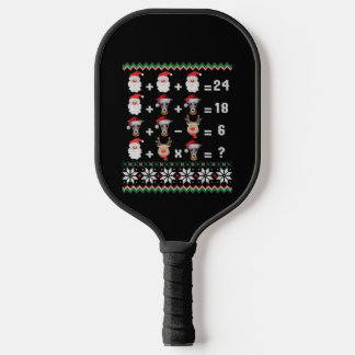 Math Teacher Christmas GREYHOUND Pickleball Paddle