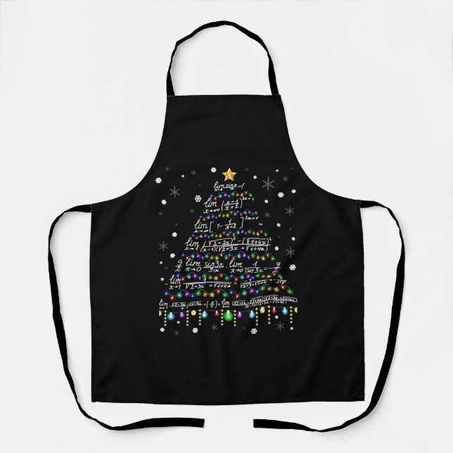 Math teacher Christmas Math T Shirt Apron (Front)