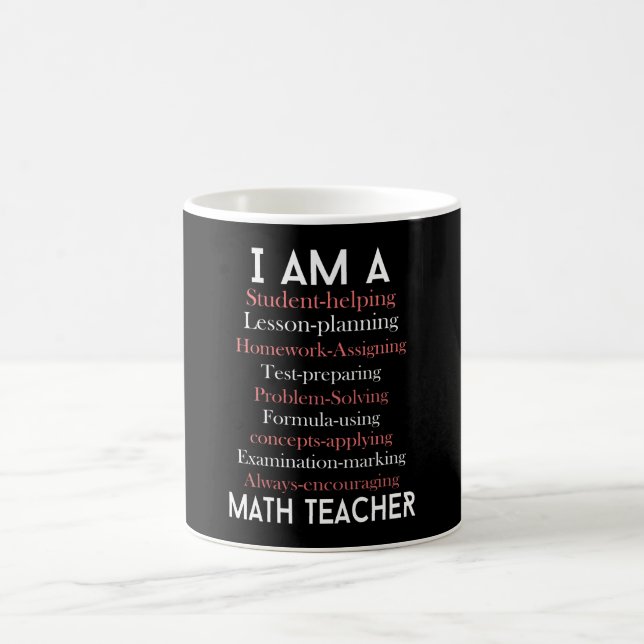 Math teacher coffee mug (Center)