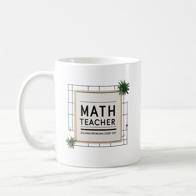 Math Teacher Coffee Mug (Left)