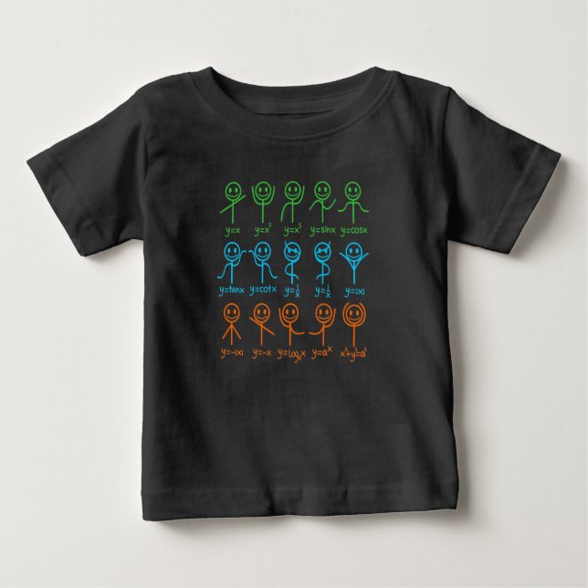 Math Teacher Dance Equation Mathematic Maths Baby T-Shirt (Front)