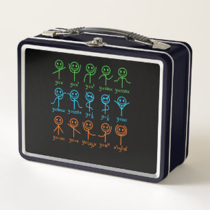 Math Teacher Dance Equation Mathematic Maths Metal Lunch Box