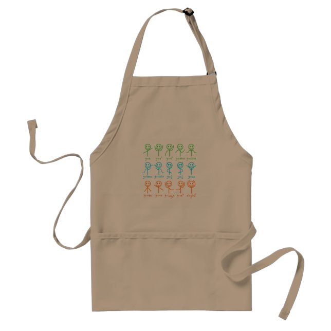 Math Teacher Dance Equation Mathematic Maths Standard Apron (Front)