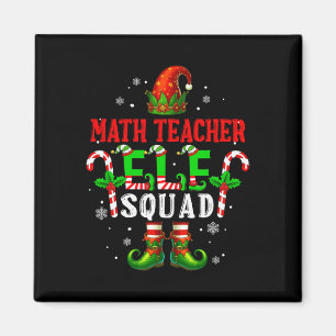 Math Teacher Elf Squad Xmas Elf Hat Shoes Funny Jo Magnet