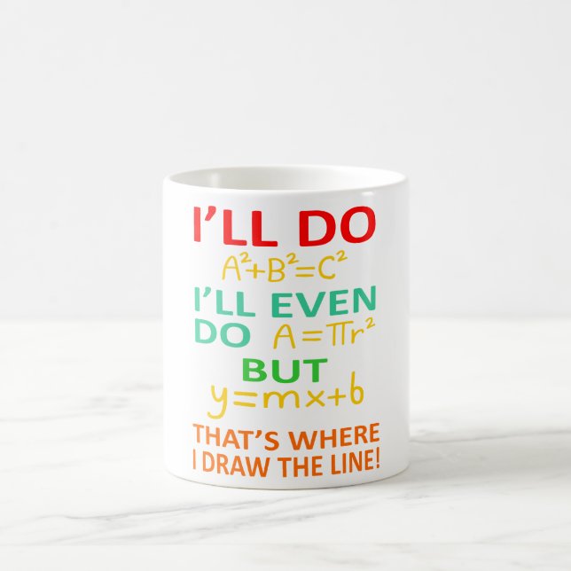 Math Teacher Equation Mathematics Maths Student Coffee Mug (Center)