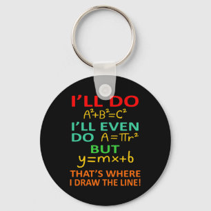 Math Teacher Equation Mathematics Maths Student Key Ring