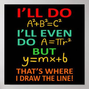 Math Teacher Equation Mathematics Maths Student Poster
