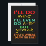 Math Teacher Equation Mathematics Maths Student Thank You Card<br><div class="desc">This graphic idea is for math lovers. This funny graphic / quote clothing makes all math teachers happy.</div>