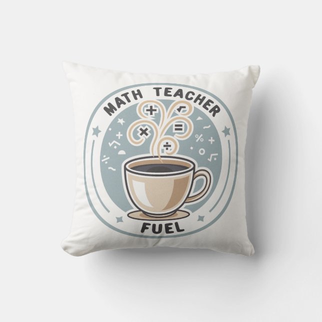 Math Teacher Fuel Cushion (Front)