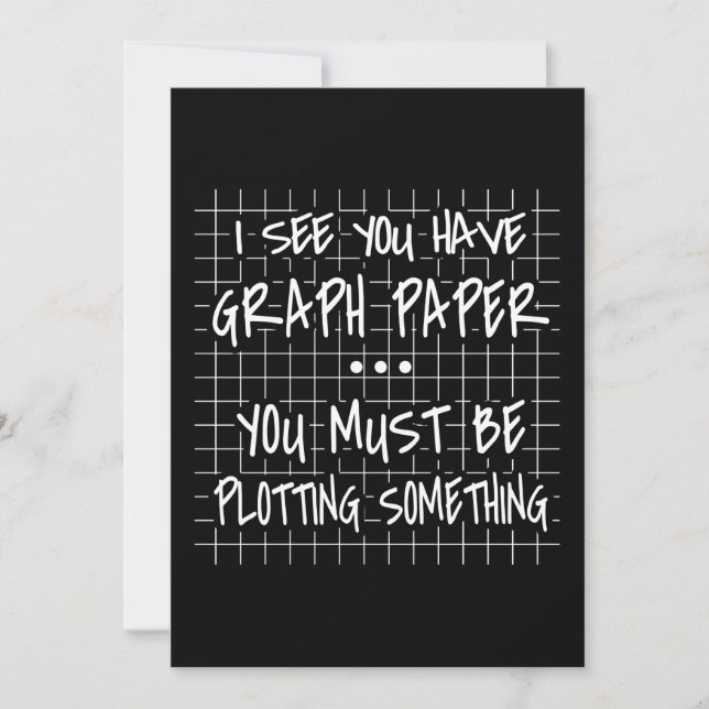 Math Teacher, Funny Back To School, I See you Invitation (Front)