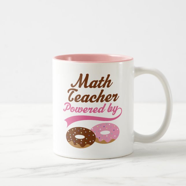 Math Teacher Funny Gift Two-Tone Coffee Mug (Right)