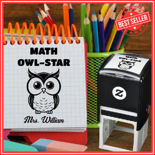 Math Teacher Good Job Praise Grading Encouragement Self-inking Stamp