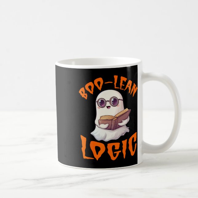 Math Teacher Halloween Comstume Fall Pumpkin Ghost Coffee Mug (Right)