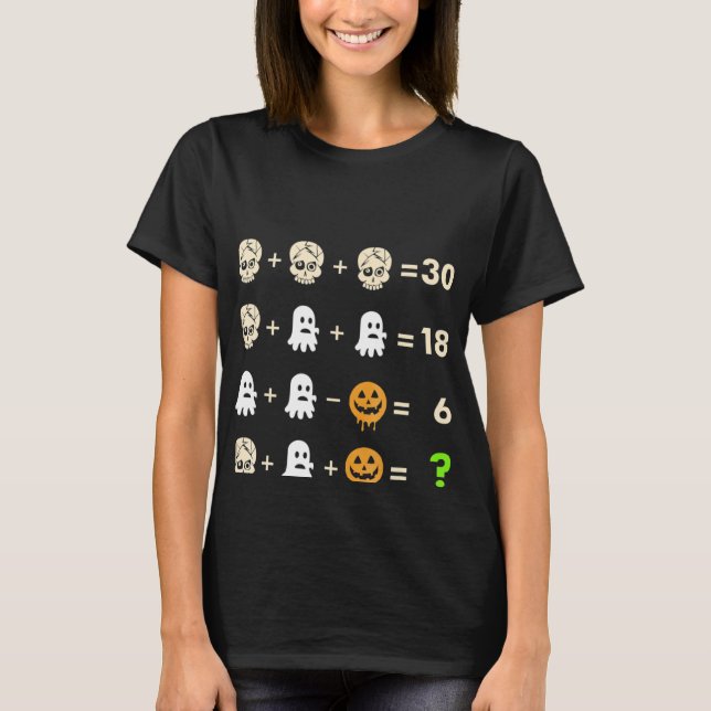 Math Teacher Halloween Shirt (Front)