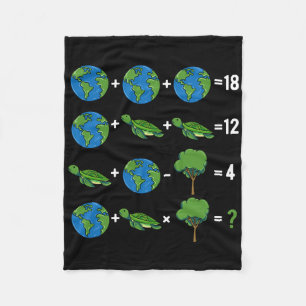 Math Teacher Humour Day Of Earth Order Of Operatio Fleece Blanket