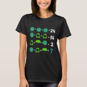 Math Teacher Humour Day Of Earth Order Of Operatio T-Shirt