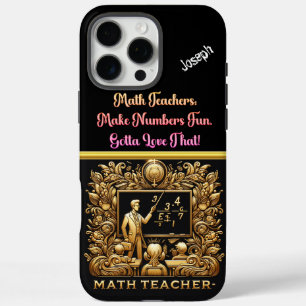 Math Teacher Inspires in Colourful Classroom iPhone 16 Pro Max Case