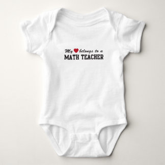 Math Teacher Love Baby Bodysuit