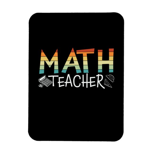 Math Teacher Magnet (Vertical)