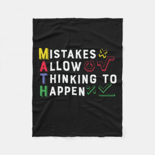 Math Teacher Math Allow Happen Fleece Blanket