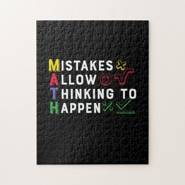 Math Teacher Math Allow Happen Jigsaw Puzzle (Vertical)