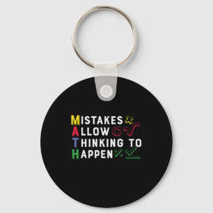 Math Teacher Math Allow Happen Key Ring