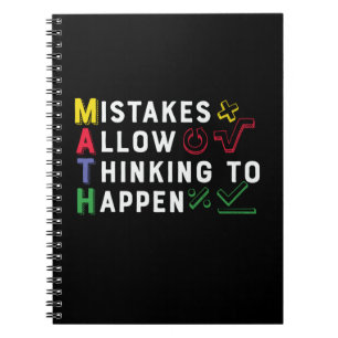 Math Teacher Math Allow Happen Notebook