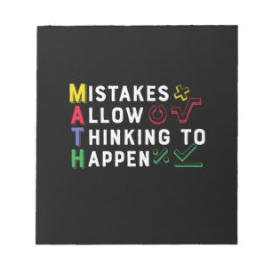 Math Teacher Math Allow Happen Notepad