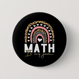 Math Teacher - Math Is My Jam 6 Cm Round Badge