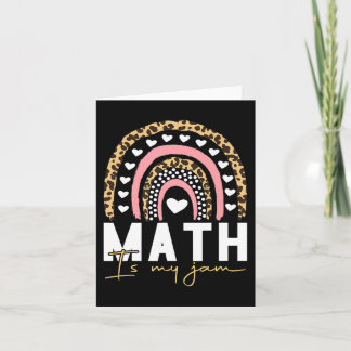 Math Teacher - Math is My Jam Back To School Card