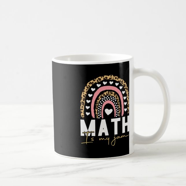 Math Teacher - Math is My Jam Back To School Coffee Mug (Right)