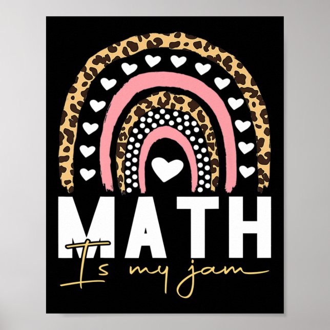 Math Teacher - Math Is My Jam  Poster (Front)