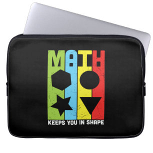 Math Teacher Math Keeps You In Shape Laptop Sleeve