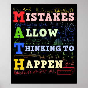 Math Teacher Math Student Mathematics Poster