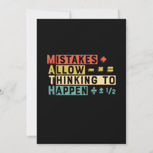 Math Teacher Math Thinking To Happen Holiday Card