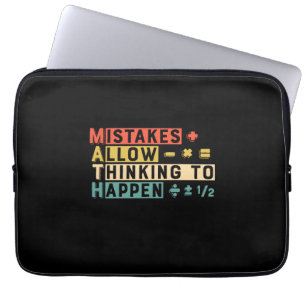 Math Teacher Math Thinking To Happen Laptop Sleeve