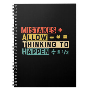 Math Teacher Math Thinking To Happen Notebook