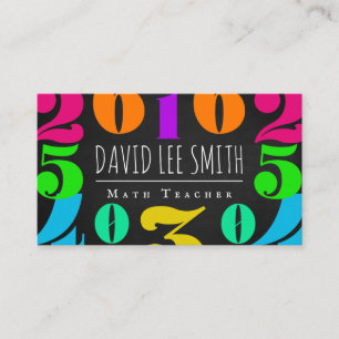 Math Teacher / Math Tutor Business Card