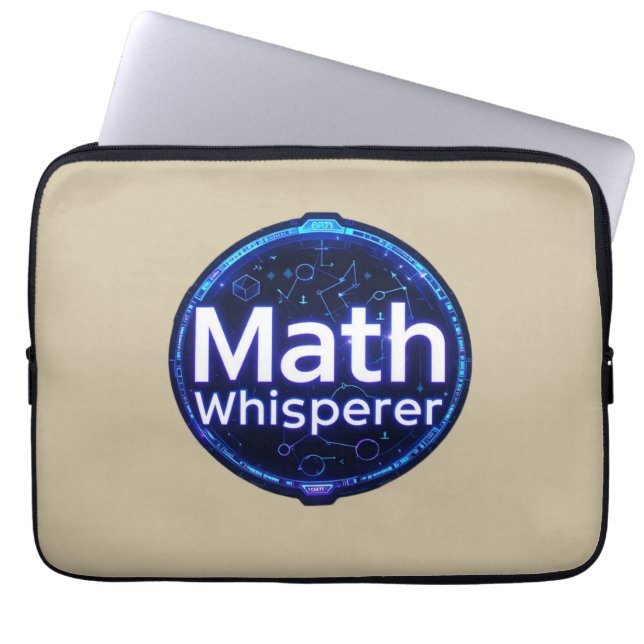 Math Teacher Math Whisperer Laptop Sleeve (Front)