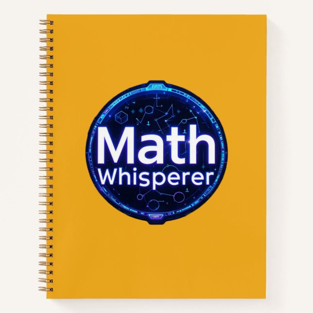 Math Teacher Math Whisperer Notebook (Front)