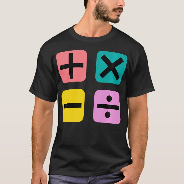 Math Teacher Mathematics Nerd T-Shirt (Front)