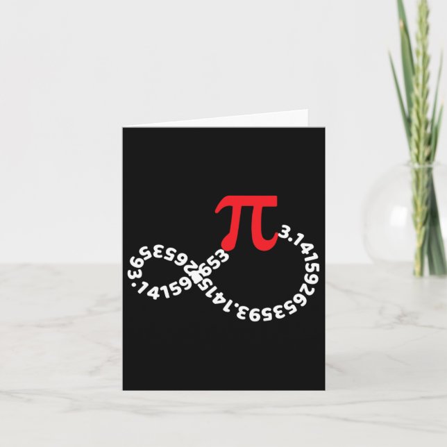 Math Teacher Mathematics Pi Symbol Pi Happy Pi Day Card (Front)
