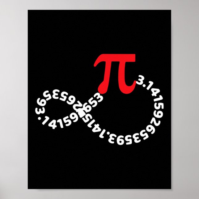 Math Teacher Mathematics Pi Symbol Pi Happy Pi Day Poster (Front)