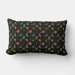 Math Teacher - Mathematics Symbols Pattern Lumbar Cushion